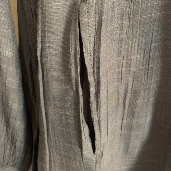 Grey Pleated Crinkle Tunic - Picture 8 of 8